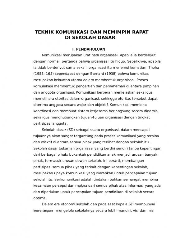 picture Pengertian Komunikasi Organisasi 7611 | Teknik Komunikasi Dan Memimpin Rapat Di Sekolah Dasar | Ilmu Kependidikan